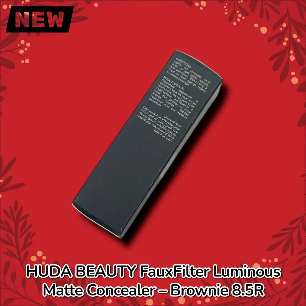 New HUDA BEAUTY FauxFilter Luminous Matte Liquid Concealer – Brownie 8.5R – Full